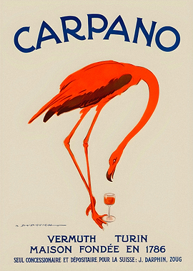 Carpano Vermouth Vintage Poster