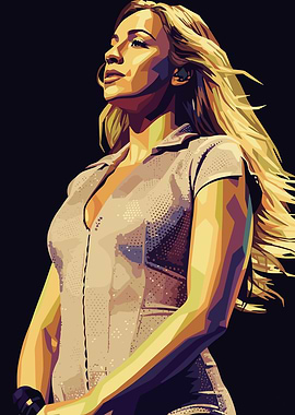 Tate McRae Portrait in Pop Art