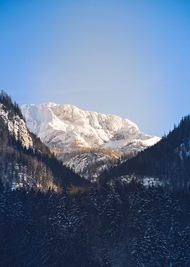 Snowy Mountain Landscape