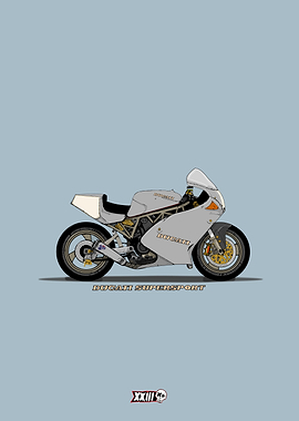 Ducati Supersport - Classic Italian Motorcycle Art