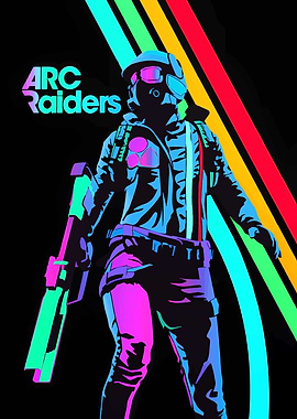 Arc Raiders Character Neon Art