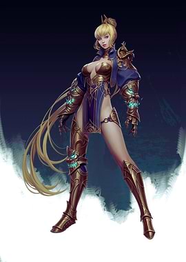 Fantasy Warrior Woman in Armor