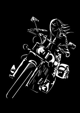 Motorcycle Rider Silhouette