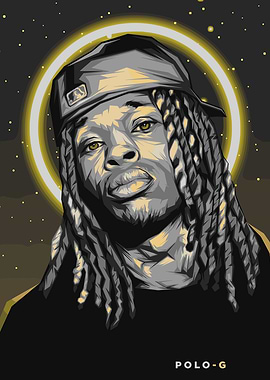 Polo G Portrait with Halo