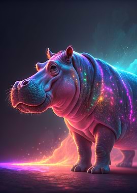 Neon Hippo