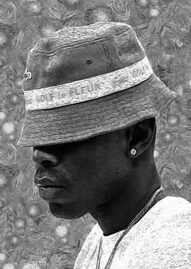 Tyler, the Creator in Black and White