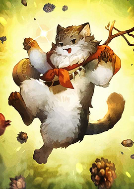 Adventurous Cat Character