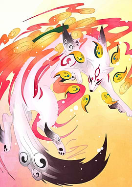 Nine-tailed Fox Digital Art