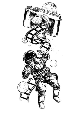 Astronaut, Camera, Film, and Planets