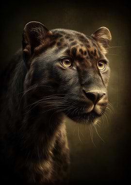 Portrait of a Black Panther