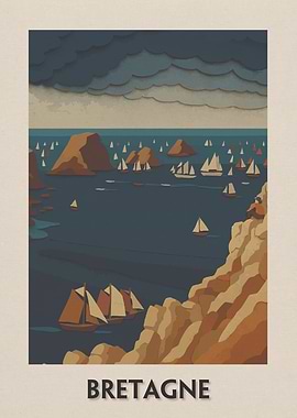 Bretagne Coastal Sailing Scene