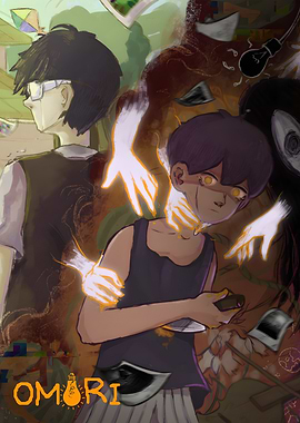 Omori: Dark and Eerie Illustration