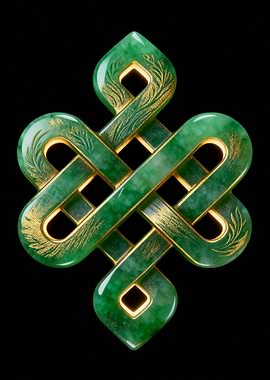 Jade Endless Knot Pendant