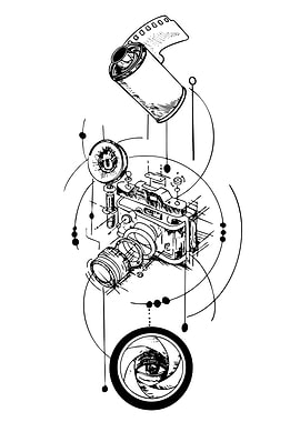Camera Anatomy Black and White