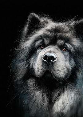 Chow Chow Dog Portrait