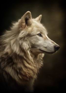 White Wolf Portrait