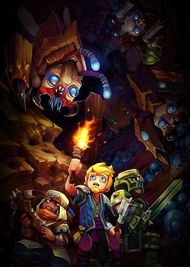 Fantasy Adventure in a Dark Cave