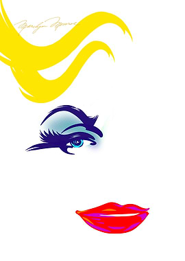 Marilyn Monroe Minimalist Portrait