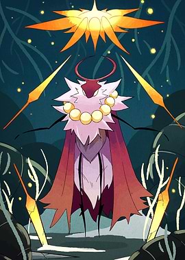 Hollow Knight Moth Character Illustration