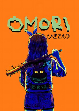 Omori fan art with baseball bat