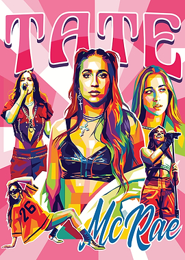 Tate McRae Pop Art Portrait