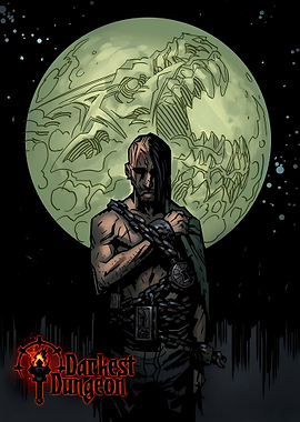 Darkest Dungeon Man at Moon