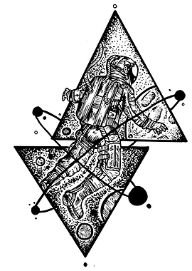 Astronaut in Geometric Space