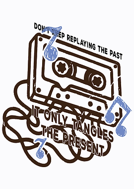 Cassette Tape with Tangled Message