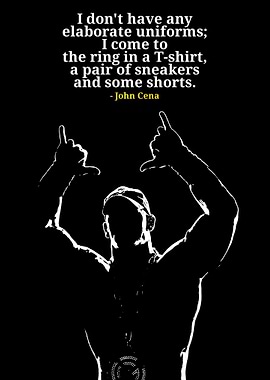 John Cena Quote Silhouette