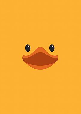 Minimalist Duck Face Illustration