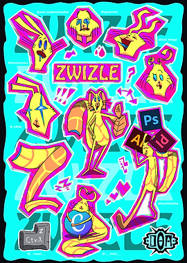 Zwizzle: Cartoon Character Collage