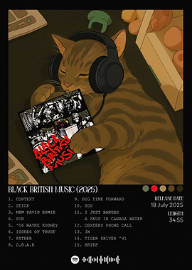 Cat Listening to Black British Music