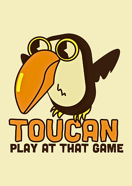 Cartoon Toucan Play At That Game