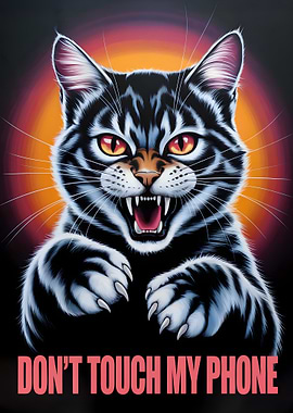 Angry Cat: Don't Touch My Phone
