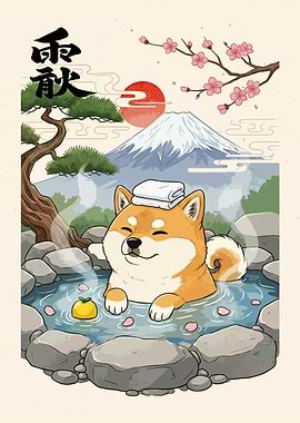 Shiba Inu Onsen Relaxation