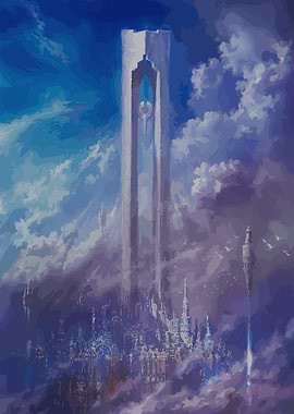 Towering City in the Clouds