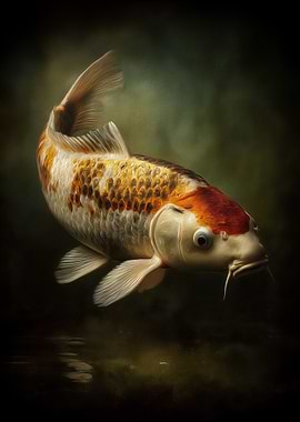 Koi Fish Portrait