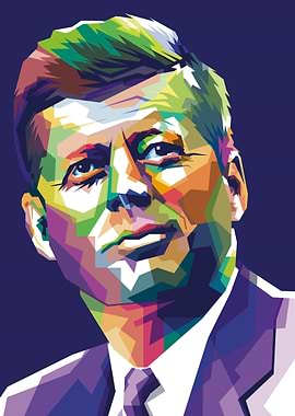 John F. Kennedy Pop Art Portrait