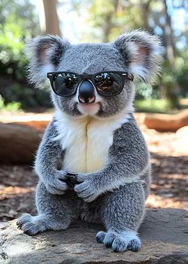 Cool Koala with Sunglasses