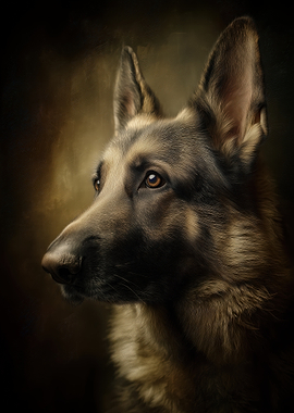 German Shepherd Portrait