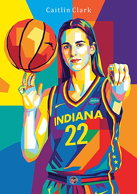 Caitlin Clark Indiana Fever Pop Art