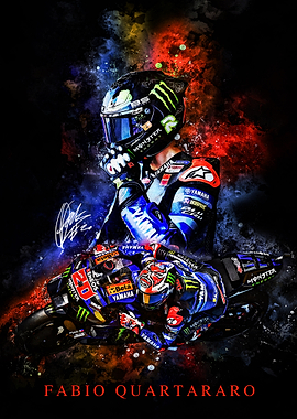Fabio Quartararo Motorcycle Racing Art
