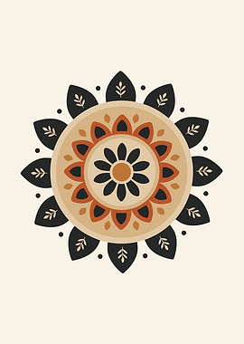 Floral Mandala Geometric