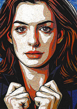 Anne Hathaway Portrait - Digital Painting