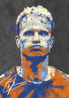 football Player Portrait Art