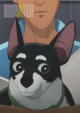 Animated Man and Dog Portrait