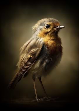 Detailed Robin Portrait