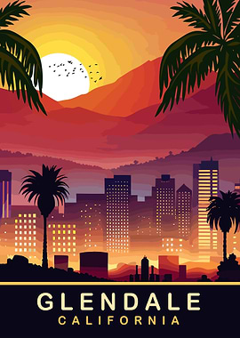 Glendale California Sunset