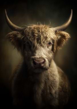 Highland Cow Portrait