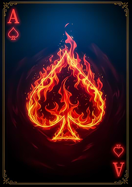Ace of Spades in Flames